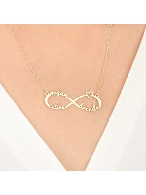 Sonsuzluk 14 Ayar Altın Kolye