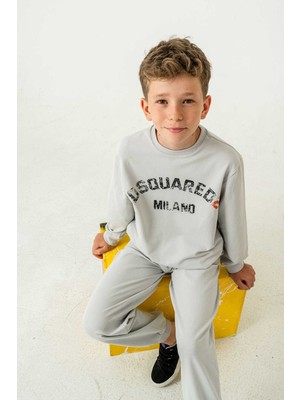 Çift Cepli Pamuklu 2 Parça Erkek Çocuk Eşofman Takımı