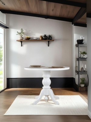 Gazzini Furniture Ravello Baba Ayak Sabit Masa 90X90