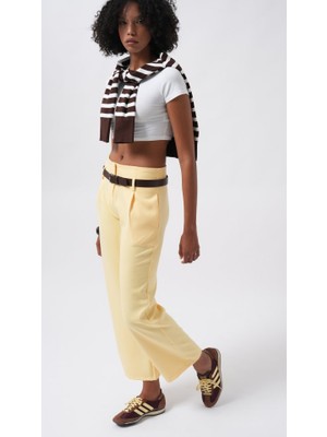 Modavera Kemer Detay Yüksek Bel Pantolon