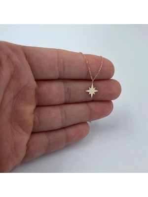 Kutup Yıldızı 14 Ayar Altın Kolye