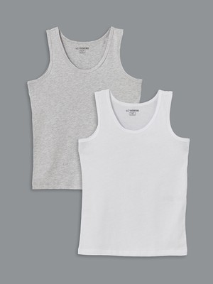 Lc Waikiki Yeni Sezon Bisiklet Yaka Erkek Cocuk Atlet 2'li - S56668Z4