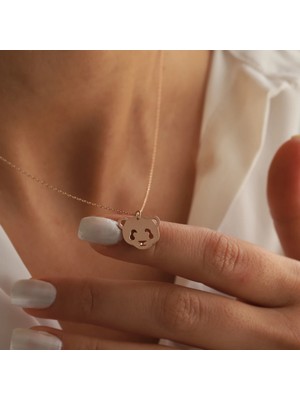 Panda 14 Ayar Altın Kolye