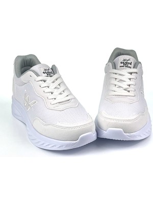 Kadın Beyaz Hafif Fileli Günlük Rahat Sneaker Spor Ayakkabı