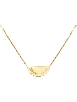 Çiçek 14 Ayar Altın Kolye