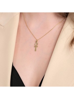 Ilk Göz Ağrım 14 Ayar Altın Kolye