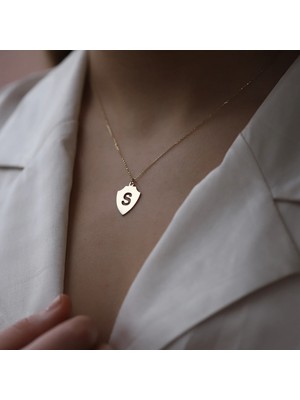 Harf 14 Ayar Altın Kolye