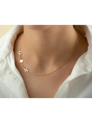 Harf 14 Ayar Altın Kolye