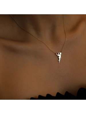 Melek 14 Ayar Altın Kolye