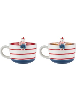 Sirmione Figürlü Kupa - Renkli - 360 ml