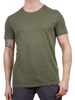 Alpinist Yazlık Kısa Kol Haki Basic Tshirt
