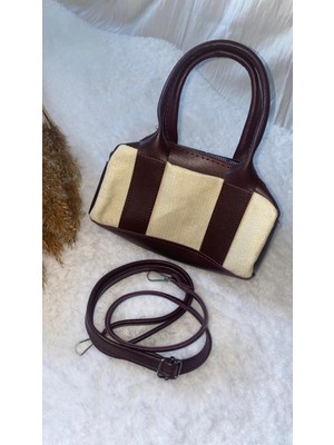 Best Brand Kadın Mini Boy El ve Omuz Askılı Hasır Çanta