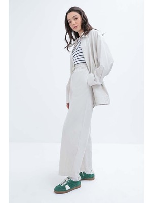 Taş-Beli Lastikli Slouchy Eşofman Altı