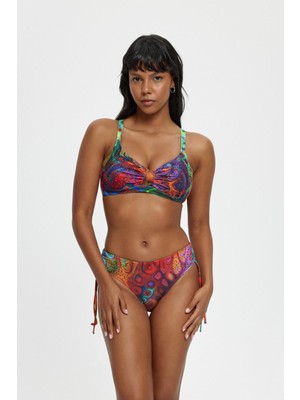 B11094 Toparlayıcı  Luplu Bikini Takımı