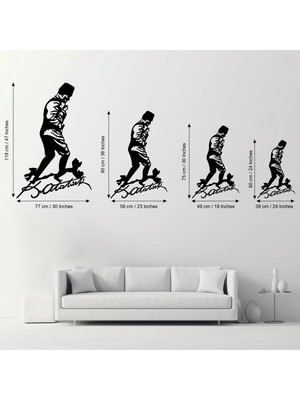 Metal Atatürk Duvar Tablosu, Kocatepe Tablosu, Atatürk Portresi, Ev & Ofis Dekoru