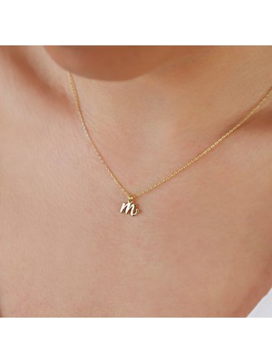 Harf 14 Ayar Altın Kolye