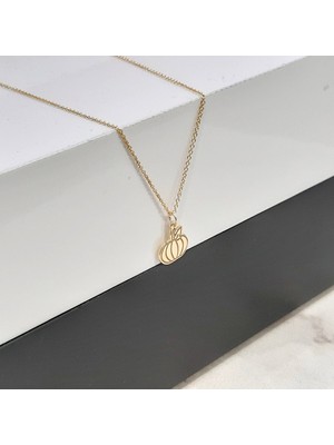 Bal Kabağı 14 Ayar Altın Kolye