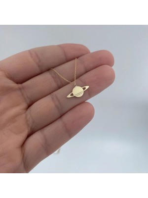 Gezegen 14 Ayar Altın Kolye