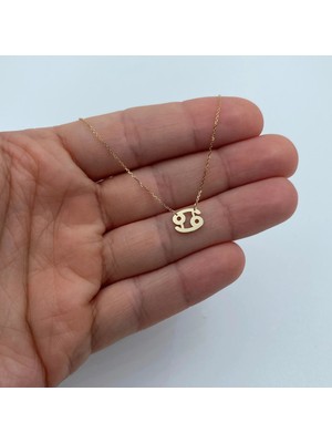 Burç 14 Ayar Altın Kolye
