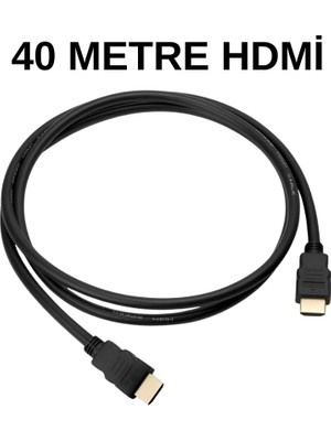 Speeduf HDMI Kablo 40 Metre – 1080P Full Hd, Altın Uçlu, Uzun Mesafe Tv Pc Projektör Bağlantı Kablosu