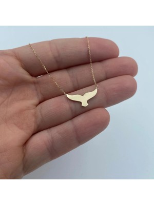 Balina Kuyruğu 14 Ayar Altın Kolye