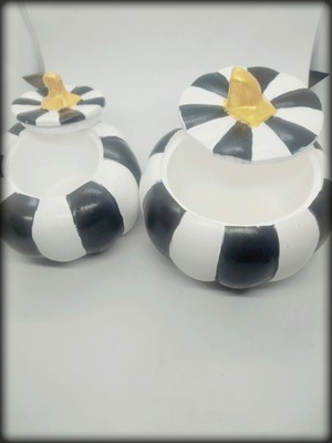 2li Baharatlık Kabak Set Büyük Boy 2 Adet Boyalı Vernikli Elde Yıkanabilir