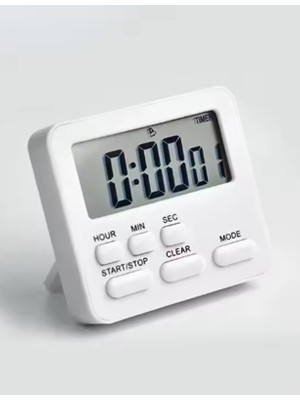 Alarmlı Dijital Öğrenci Sınav Kronometresi 24 Saat Geri Sayım Cihazı Saat - Alarm / Kronometre