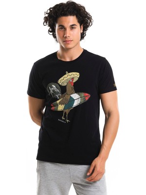 Superfly Men Tshirt Erkek Siyah Tshirt 22600-2