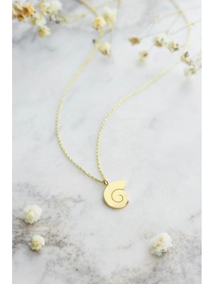 Deniz Kabuğu 14 Ayar Altın Kolye