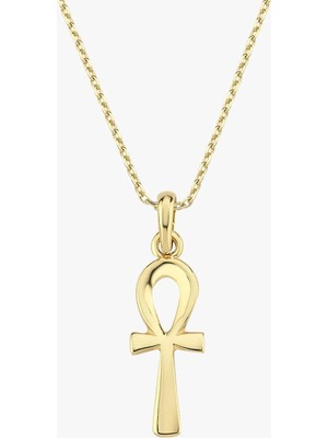 Ankh 14 Ayar Altın Kolye