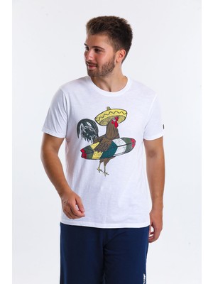 Superfly Men Tshirt Erkek Beyaz Tshirt 22600-01