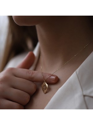 Harf 14 Ayar Altın Kolye