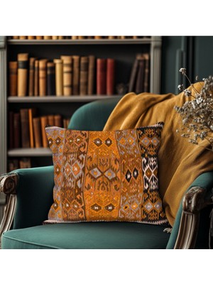 Kilim Motifli Kırlent – Canlı Renkli ve Dayanıklı Kumaş