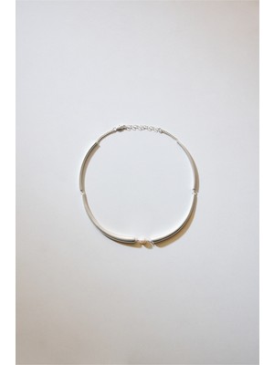 Gümüş Renk Kolye 0380