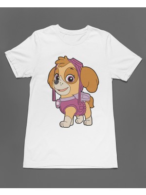 Bumeta Gökyüzünün Kahramanı Skye Paw Patrol Unisex Tişört T-Shirt