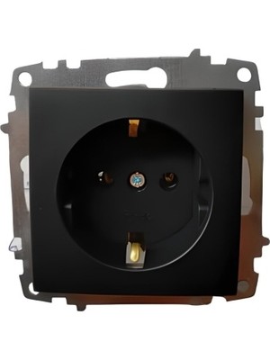 Zena Vega Vantablack Topraklı Priz Çerçevesiz