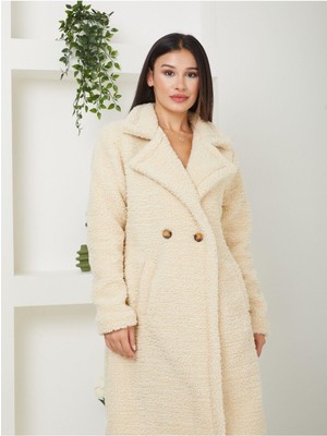 Kadın Astarlı Peluşlu Kaban