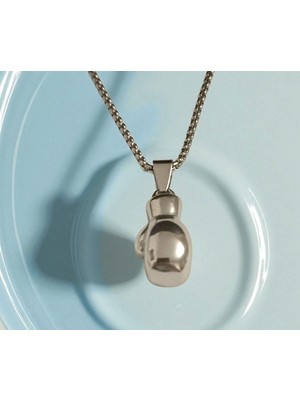 Boks Eldiveni Çelik Kolye Ucu