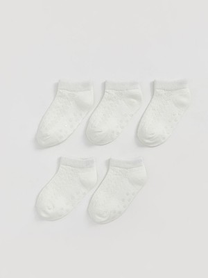 Lc Waikiki Yeni Sezon Basic Kiz Bebek Patik Corap 5'li - S5HI03Z1