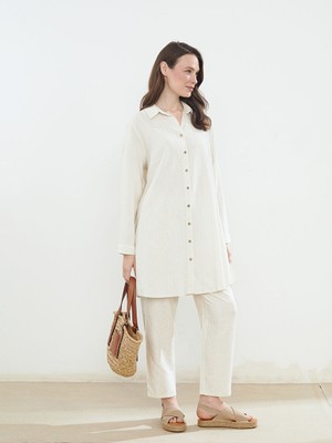 Lc Waikiki Yeni Sezon Beli Lastikli Duz Keten Karisimli Kadin Pantolon - S5I253Z8