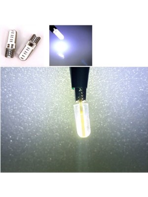 ( 2 x Adet ) 1 Takım  Professıonal T10 LED Whıte T10 LED Dipsiz Ampul 12 Smd Chıp Seri Beyaz