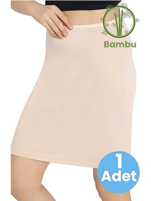 Tezzgelsin Kadın Bambu Kumaş Diz Üstü Jüpon 1 Adet Yumuşak Dokulu Esnek Kullanım