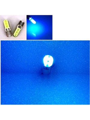 ( 2 x Adet ) 1 Takım Professıonal T10 LED Ice Blue T10 LED Dipsiz Ampul 12 Smd Chıp Seri Buz Mavi