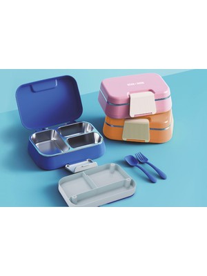 B&d BD-BES002 Tek Katlı Üç Bölmeli Çelik Beslenme Kabı