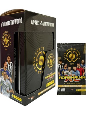 Toyika Panini Club World Cup 25 Lisanslı Orijinal Tin Teneke Kutu Trading Kartları Cards Koleksiyonluk