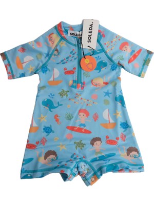 Uv Güneş Korumalı Upf 50 Bebek Çocuk Mayosu Journey Under The Sea