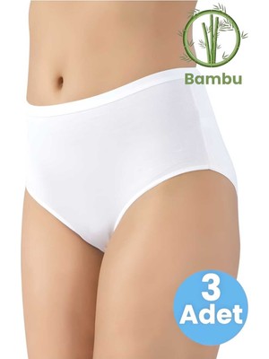 Tezzgelsin Kadın 3'lü Bambu Iz Yapmaz Bato Külot