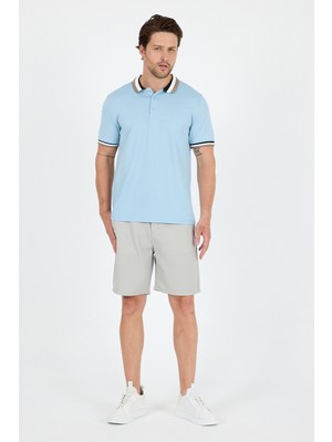 Erkek Amerikan Stil Polo Yaka T-Shirt  Rahat Kesim, Yazlık Spor Tişört 5030