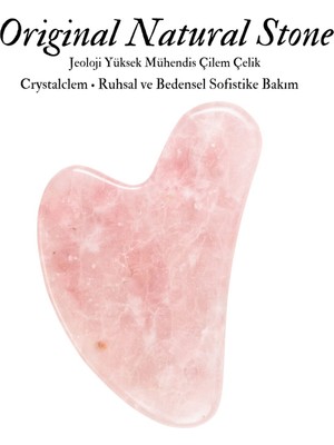Doğal Pembe Kuvars Yüz Masaj Aleti, Sağlıklı ve Güzel Bakım Için Uygun