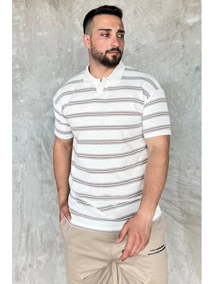 Mishar İtalia Polo Yaka Çizgili Erkek Tişört P-00017653